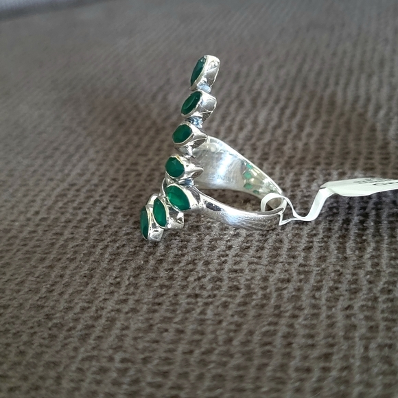 Shivam Cascading Green💚 Onyx Petals Ring💍 - NWT - Picture 13 of 16